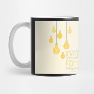 Psalm 119:105 "your word is a lamp..." Mug